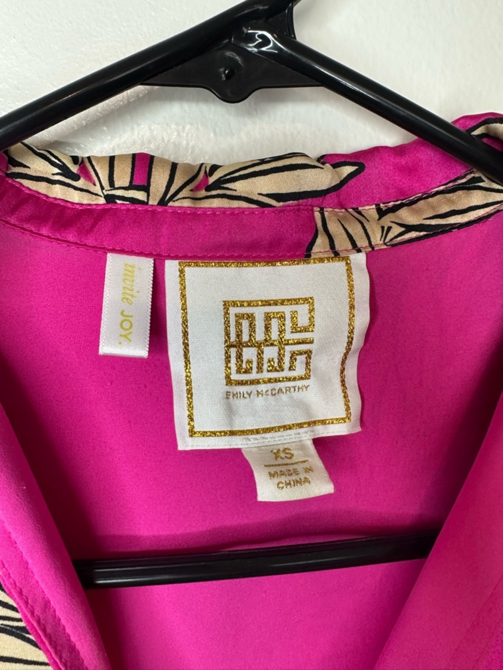 Emily McCarthy Women's Pink Nude Leaf Pattern Mini Dress Size XS Vacation Resort - Picture 5 of 9